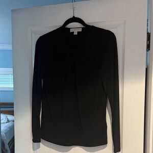 Michael Michael Kors Black Long Sleeve Blouse